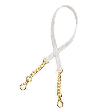 Miche Mini Gold Chain Handle (White Croc)