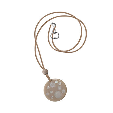 Polka Necklace - Tan