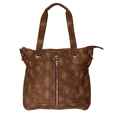 Zipper Tote - Fawn Brown