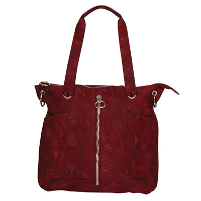 Zipper Tote - Burnt Red