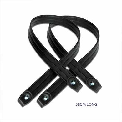 Black Straps - Medium 58cm (set of 2)