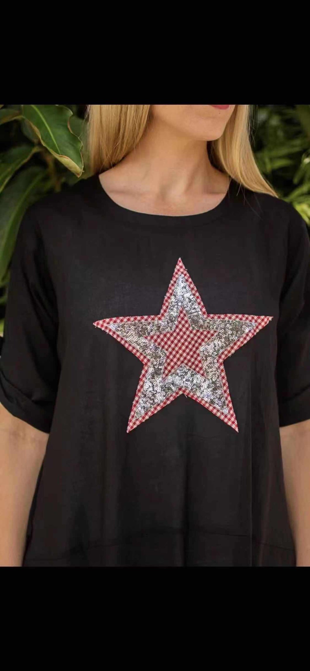 Star Sequin detail top